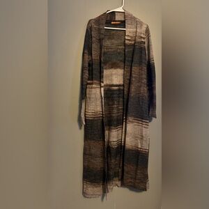 Belldini Thin Knit Duster in Earthy Tones